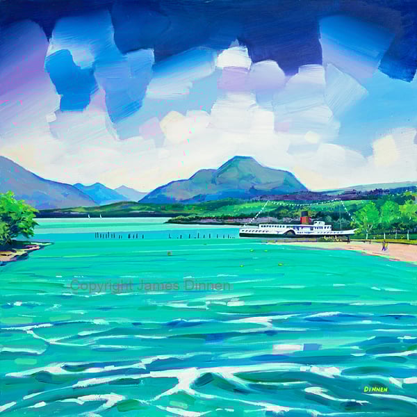 Limited edition giclee print . Lomond Shores ( Free pp UK)