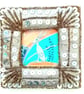 Hare in a sequined frame  hand painted - Image 1