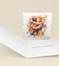 Get Well Soon Card – Uplifting Coloursplash Hug Square Greeting Card - Image 4