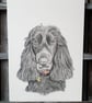 Pet Portrait, hand drawn pencil portrait, drawing of a dog, pet pictures - Image 2