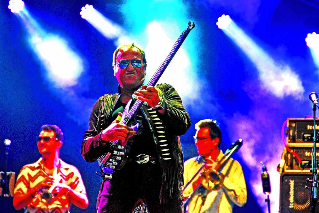 Mark King Level 42 In Concert Photograph Print