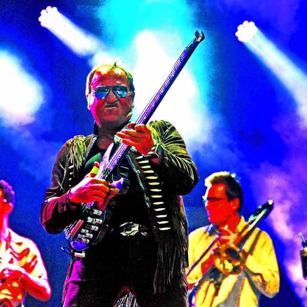 Mark King Level 42 In Concert Photograph Print