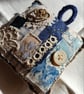 Blue, slow-stitched Lavender sachet - Image 5