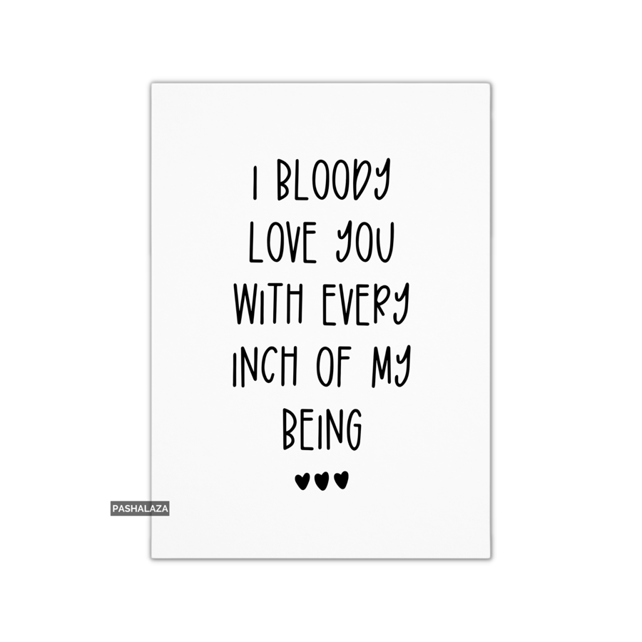 Funny Anniversary Card - Novelty Love Greeting Card - My Being 