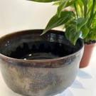 Hand thrown decorative bowl or planter