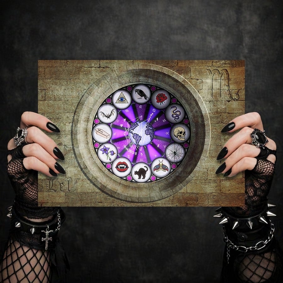 Personal Astrological Art - The Gothic Astrology Chart - DOWNLOAD