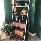 Industrial ladder style Storage Unit with drawer