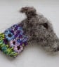 Needle Felted Lurcher Brooch - Image 2
