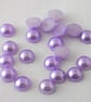 50 x Lilac Half Pearl Embelishments - Image 1