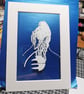 Ood - Doctor Who - handcut framed paper art - Image 1