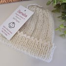 Designer Baby Girl's Beanie Merino Wool Hat Newborn size 