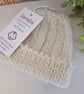 Designer Baby Girl's Beanie Merino Wool Hat Newborn size 