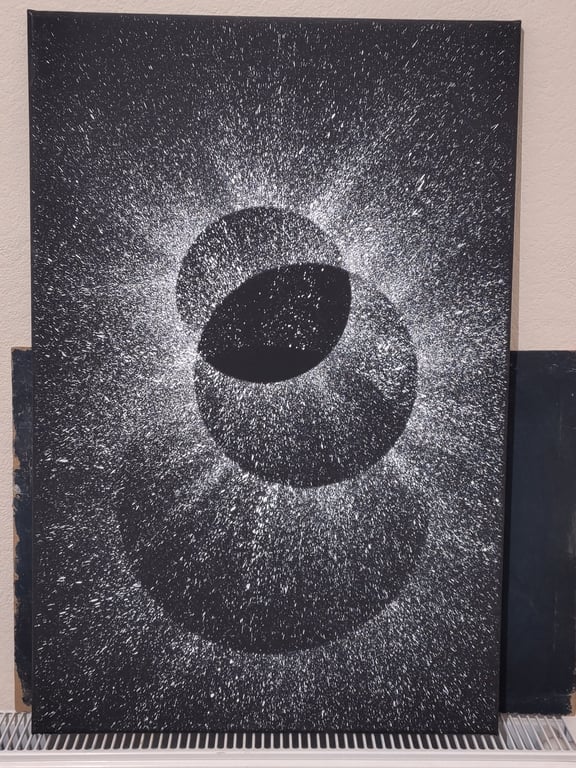 SUNS 2 - modern abstract wall art painting