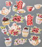 Afternoon Tea die cuts, collage pieces, card toppers, junk journal supplies - Image 7
