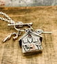 Handmade Silver Gingerbread House Pendant - Image 7