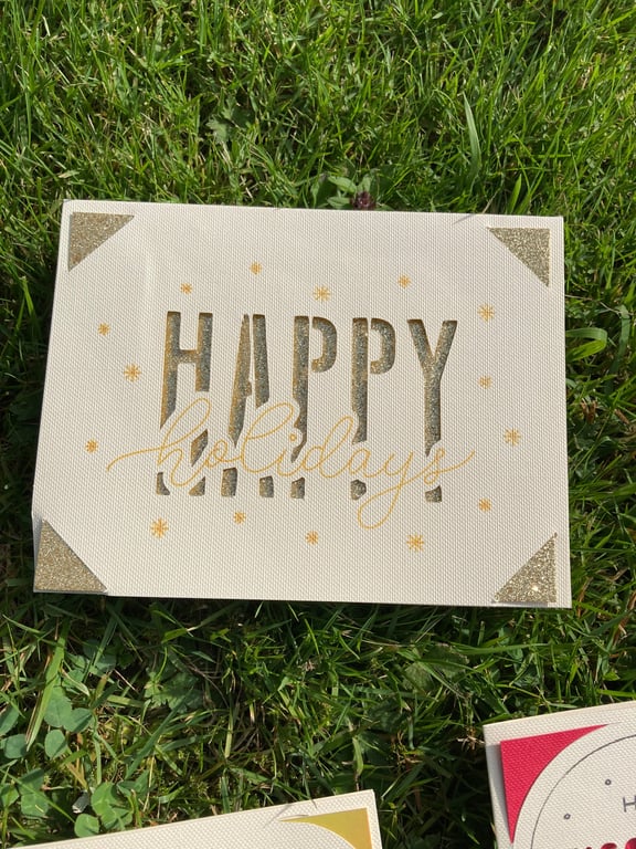 A single Christmas card