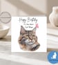 Happy Birthday Cat Mum Card 