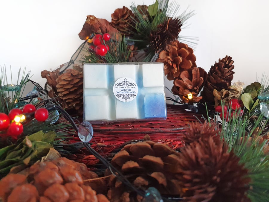 Winter Wonderland Scented Wax Melts, Snow Soy Wax Melt Bar, Vegan Gift Ideas