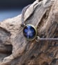 Adjustable Resin Bracelet with Tiny Pressed Flower, Waxed Cotton Cord - Image 2