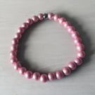 Pretty pink handmade bracelet 