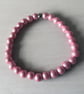 Pretty pink handmade bracelet 