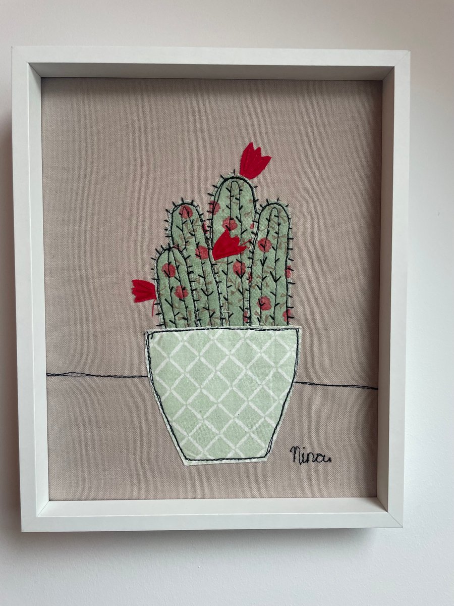 Cactus textile picture