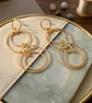 Linked Circle Hoop Earrings