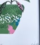 Sage Plant Wall Art, Limited Variable Edition Screenprint - Image 3