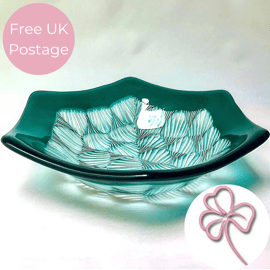 Art Deco Fan Glass Bowl