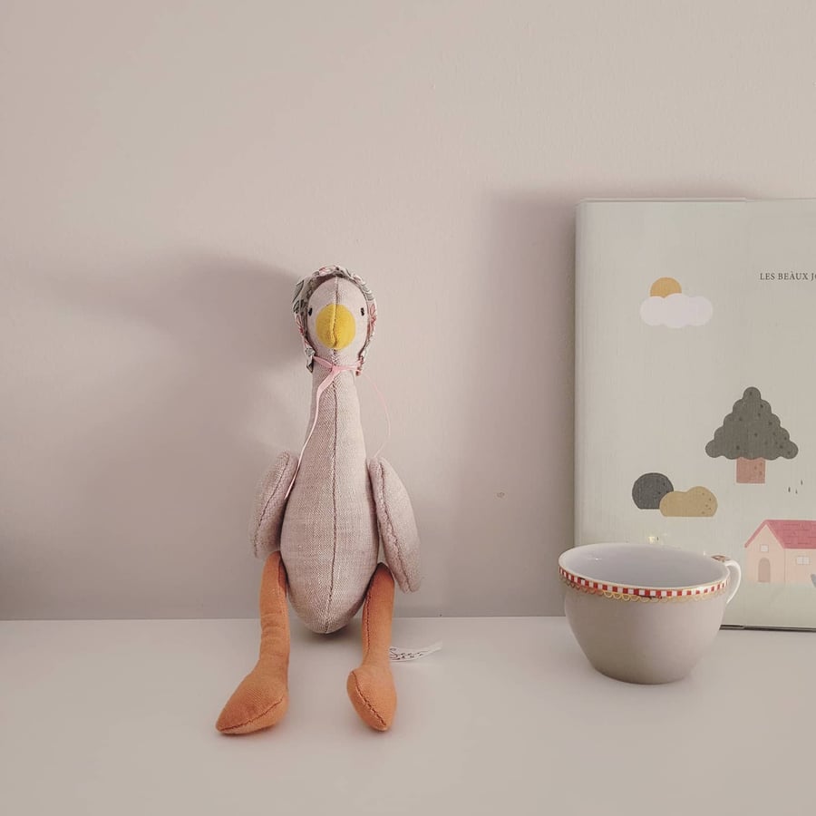 Gladys Goose, Stuffed animal, Nursery decor