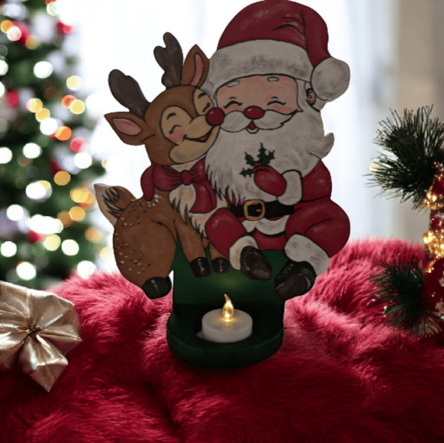 Christmas Santa & Rudolph decoration 