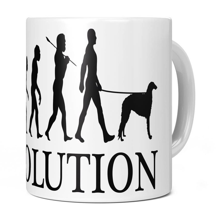 Borzoi Evolution 11oz Coffee Mug Cup - Perfect Birthday Gift for Him or Her Pres