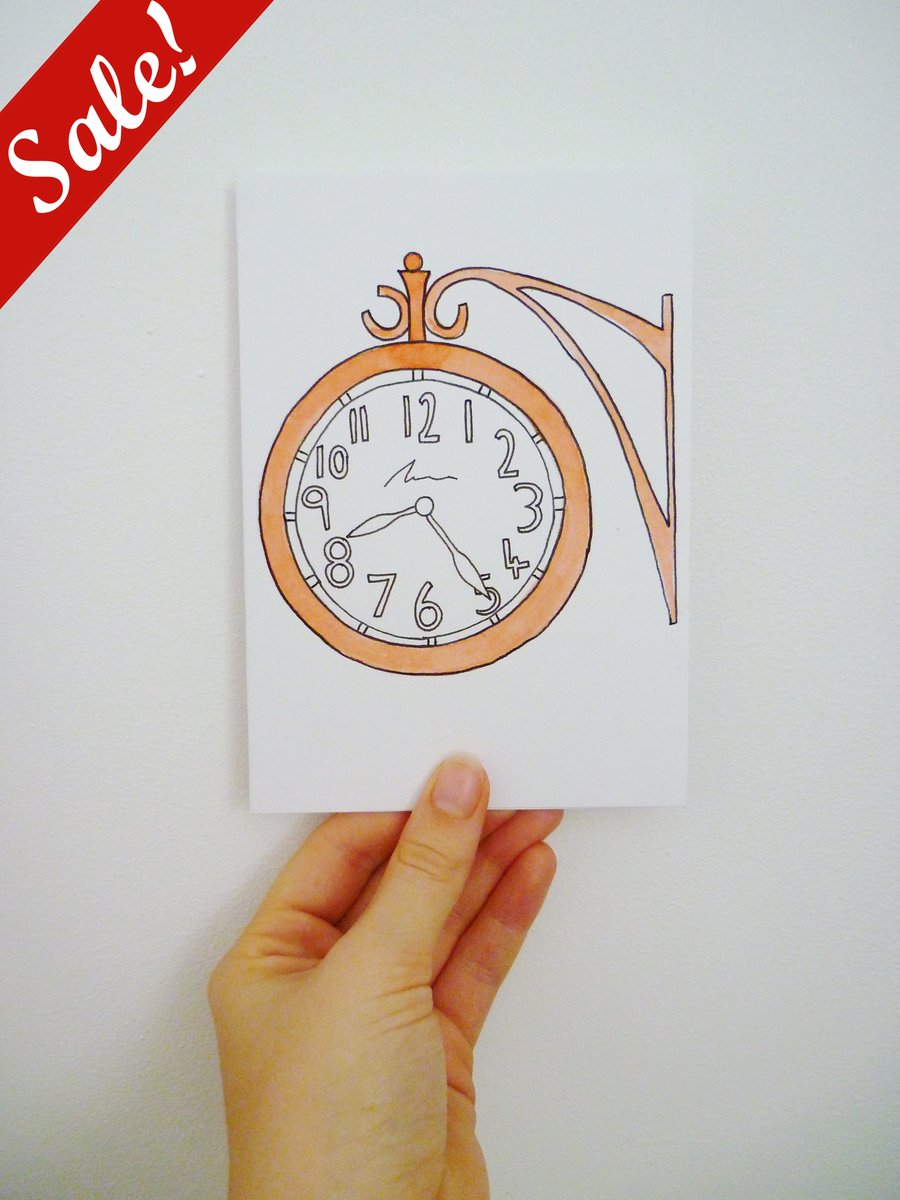 Sale - 50% off! - Clock Cards