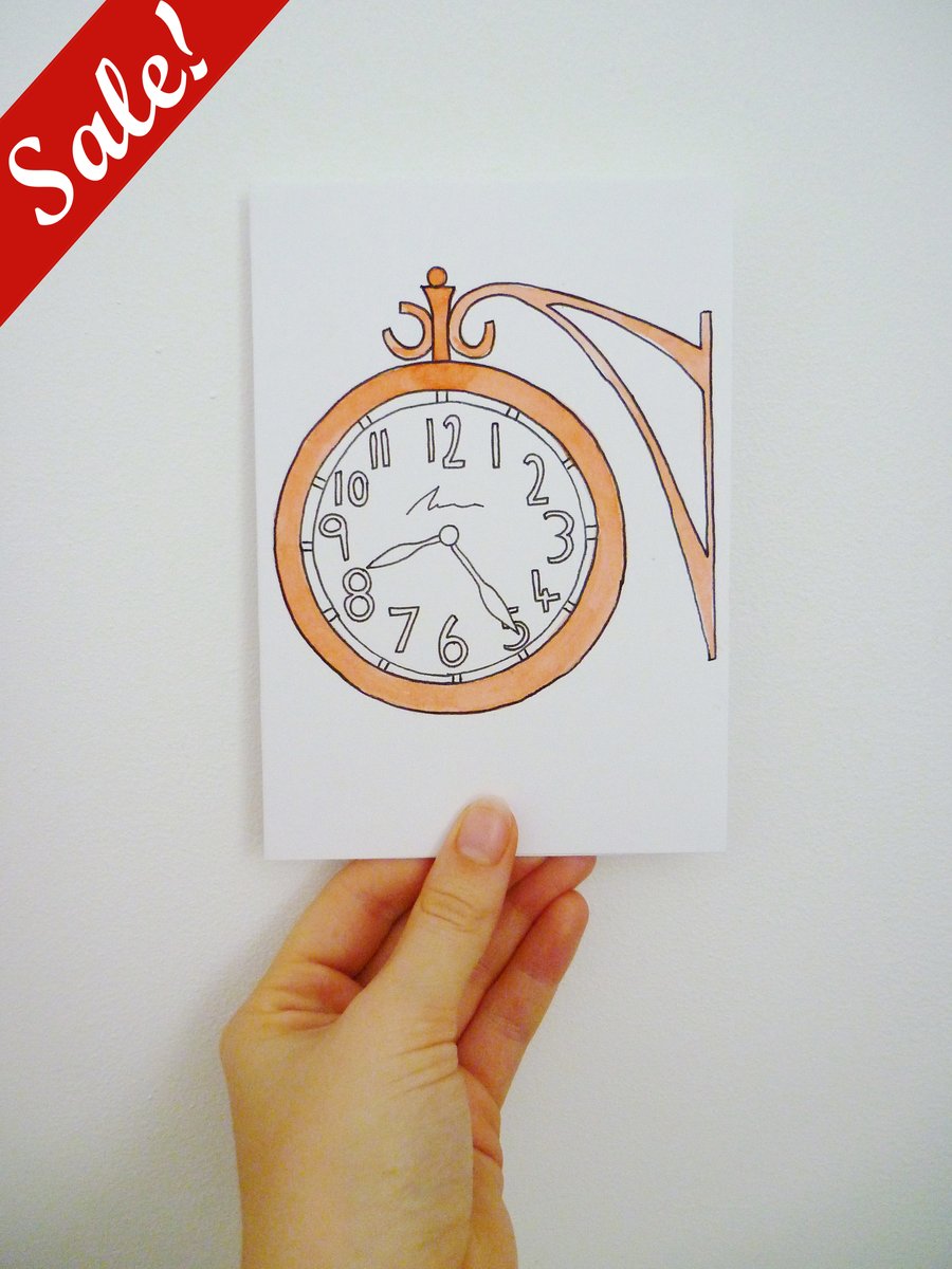 Image of Sale - 50% off! - Clock Cards