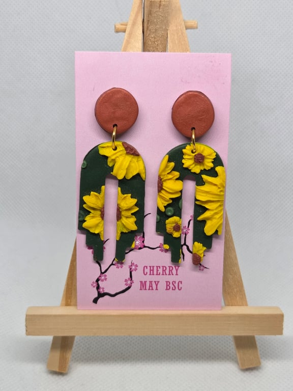 Sunflower Arch Earrings