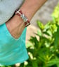 Natural Cork 'Leather' Lines Bracelet - Wine Natural - Image 1