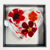  Fused glass heart in a box frame 