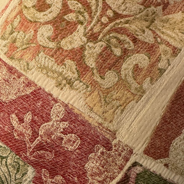 Handmade Patchwork Cushion in Vintage French Country Style