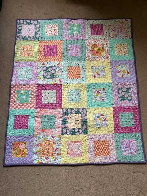 Girly Handmade Play-mat quilt