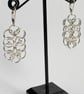 Silver Helm Chainmaille Earrings - Image 9
