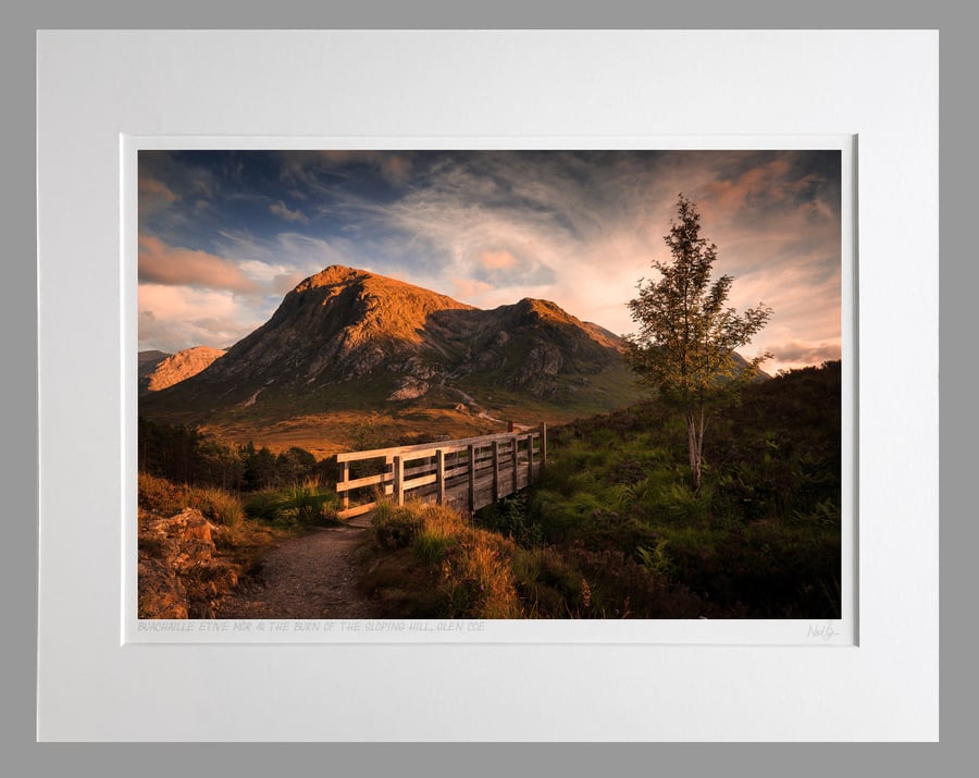 Buachaille Etive Mor from West Highland Way - A3 (50x40cm) Unframed Print