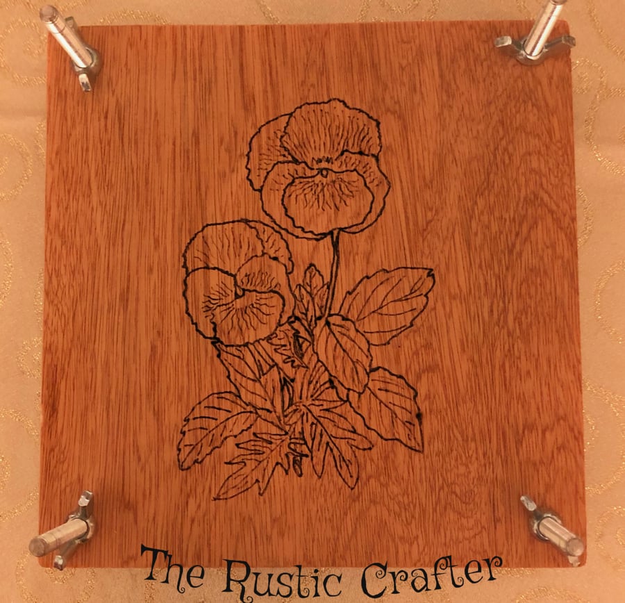Pansy flower press 