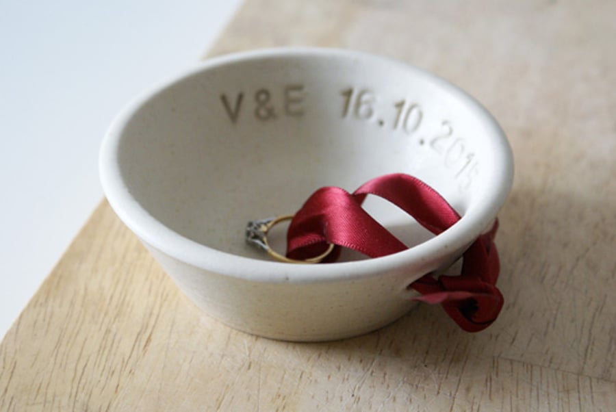 Made to order - One custom ring bowl in your choice of colour