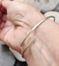 Sterling silver wraparound bangle - Image 2