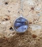 Small circle Tanzanite pendant. 925 sterling silver. December Birthstone - Image 3