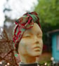 Green floral head wrap - Image 1