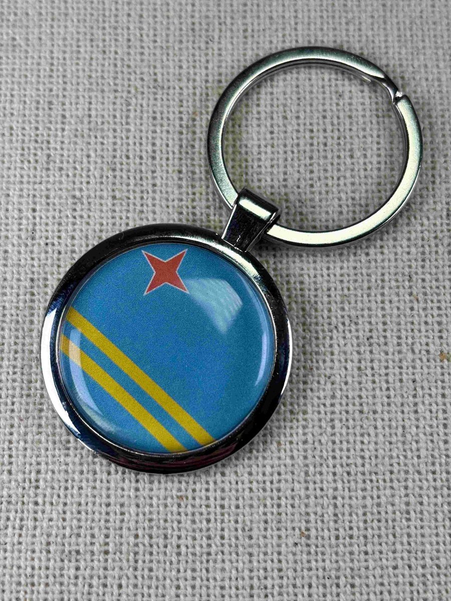 Aruba Flag Keyring