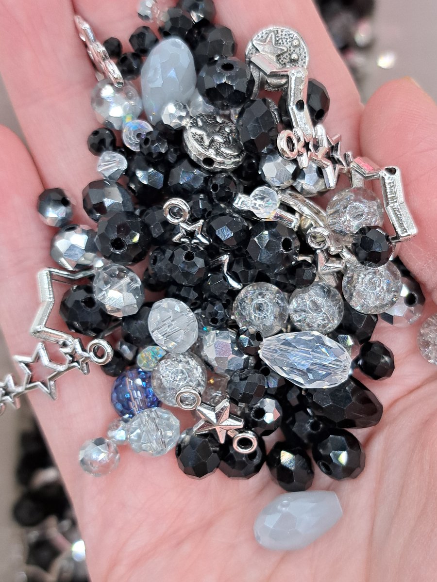 "Midnight Sky" Glass Bead Mix 50g bag