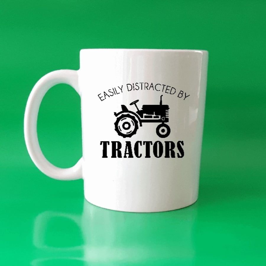 Personalised Tractor Mug, coffee mugs, birthday gift ideas, personalised gifts