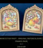 Worcester Fruit . Pair of framed original watercolours by Christopher Hughes  - Image 4